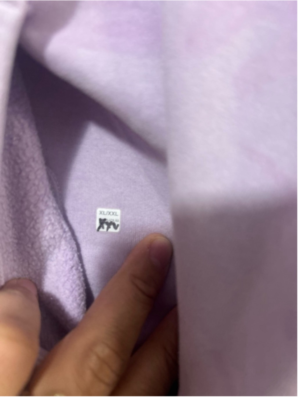 Lululemon Scuba Oversized Half-Zip Hoodie in a purple tie-dye XL /2xL - Picture 6 of 6